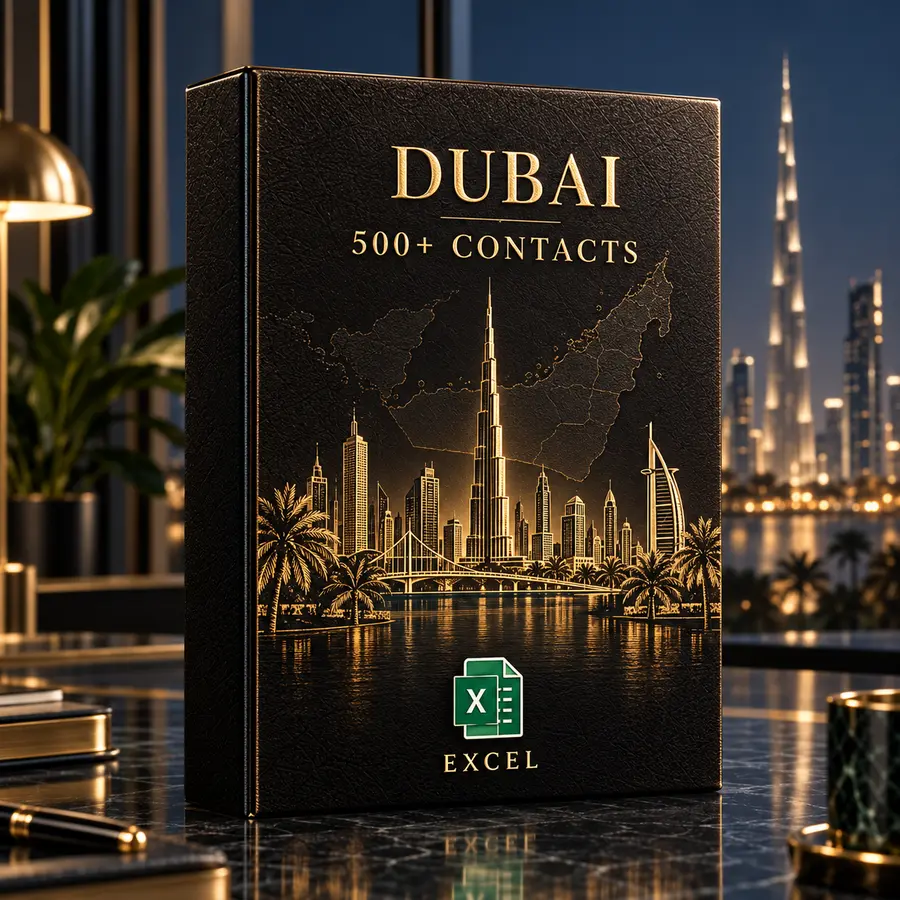 Dubai investor database premium Excel product pack